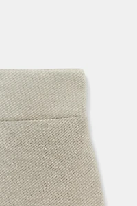 TWILL WIDE LEG PANTS