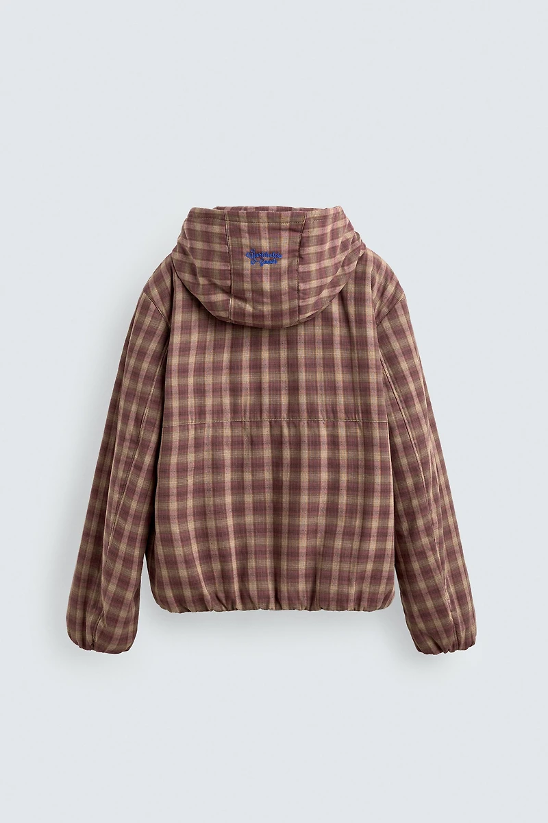CHECKERED HOODIE JACKET