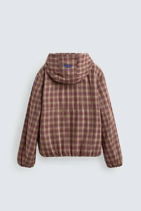 CHECKERED HOODIE JACKET