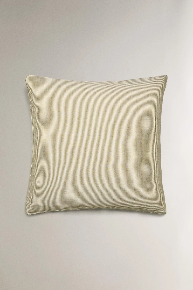 TAIE D’OREILLER EN GAZE RAYÉE POUR ENFANTS