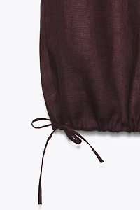 LINEN BALLOON PANTS