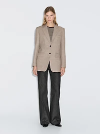 Flecked wool blazer
