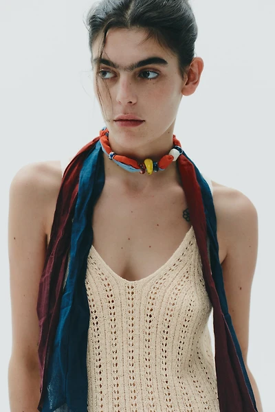 COTTON BEAD SCARF