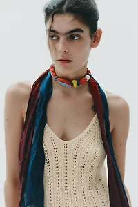COTTON BEAD SCARF