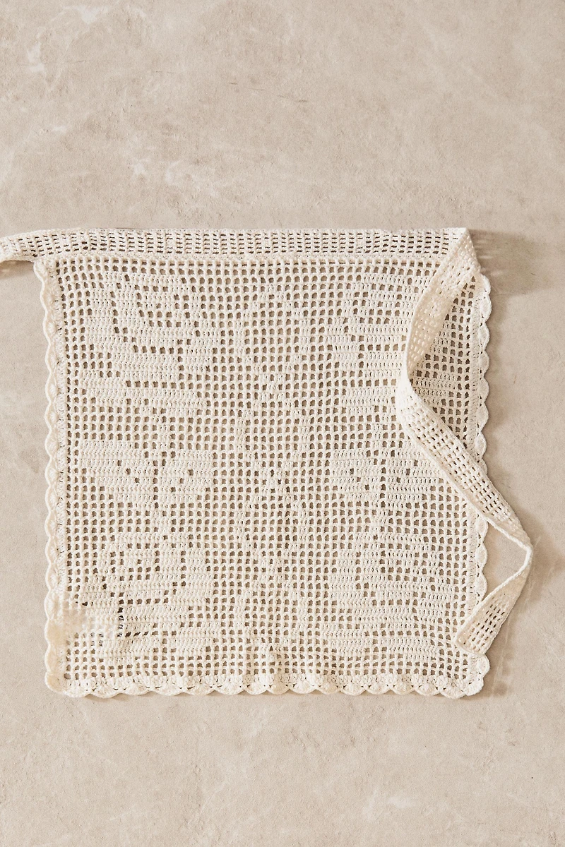 CROCHET COTTON APRON