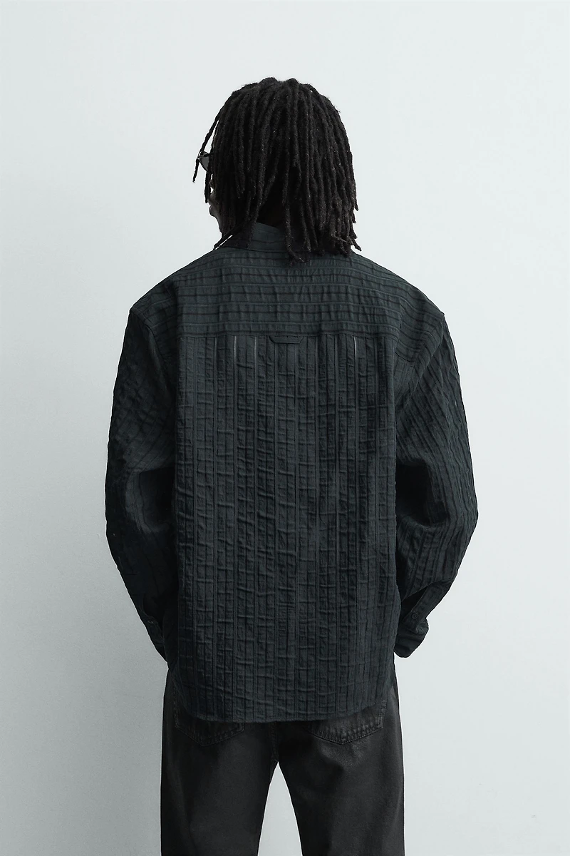 STRIPED JACQUARD SHIRT