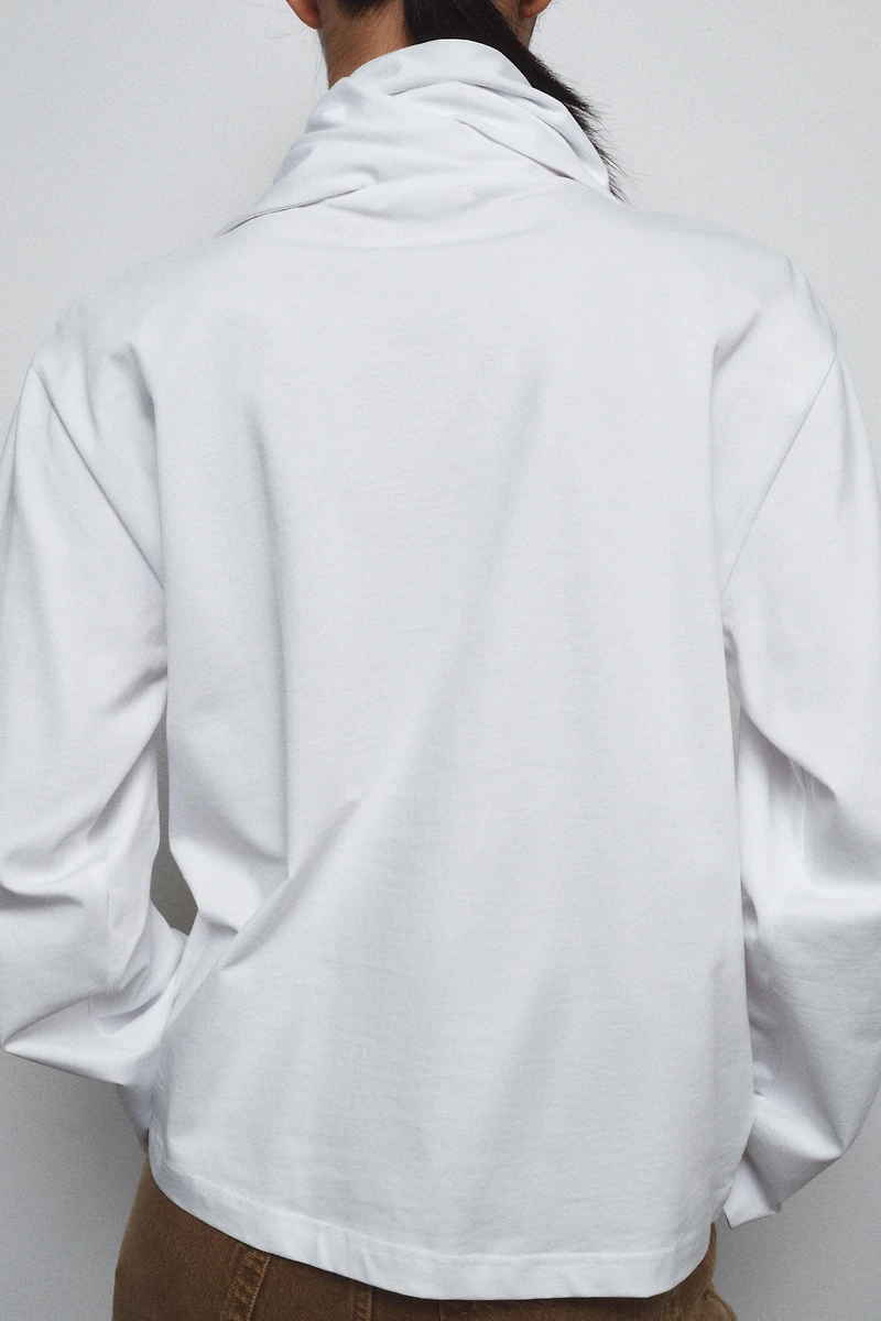 T-SHIRT COTON ÉPAIS À NŒUDS