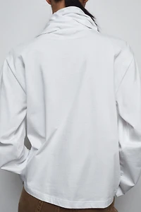 T-SHIRT COTON ÉPAIS À NŒUDS