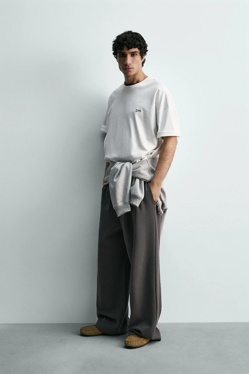 EMBROIDERED INTERLOCK T-SHIRT