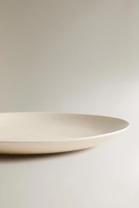 PLAIN STONEWARE DESSERT PLATE