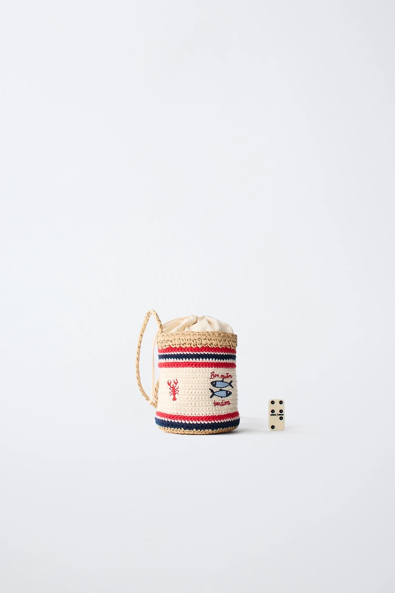 CROCHET FISH CROSSBODY BAG