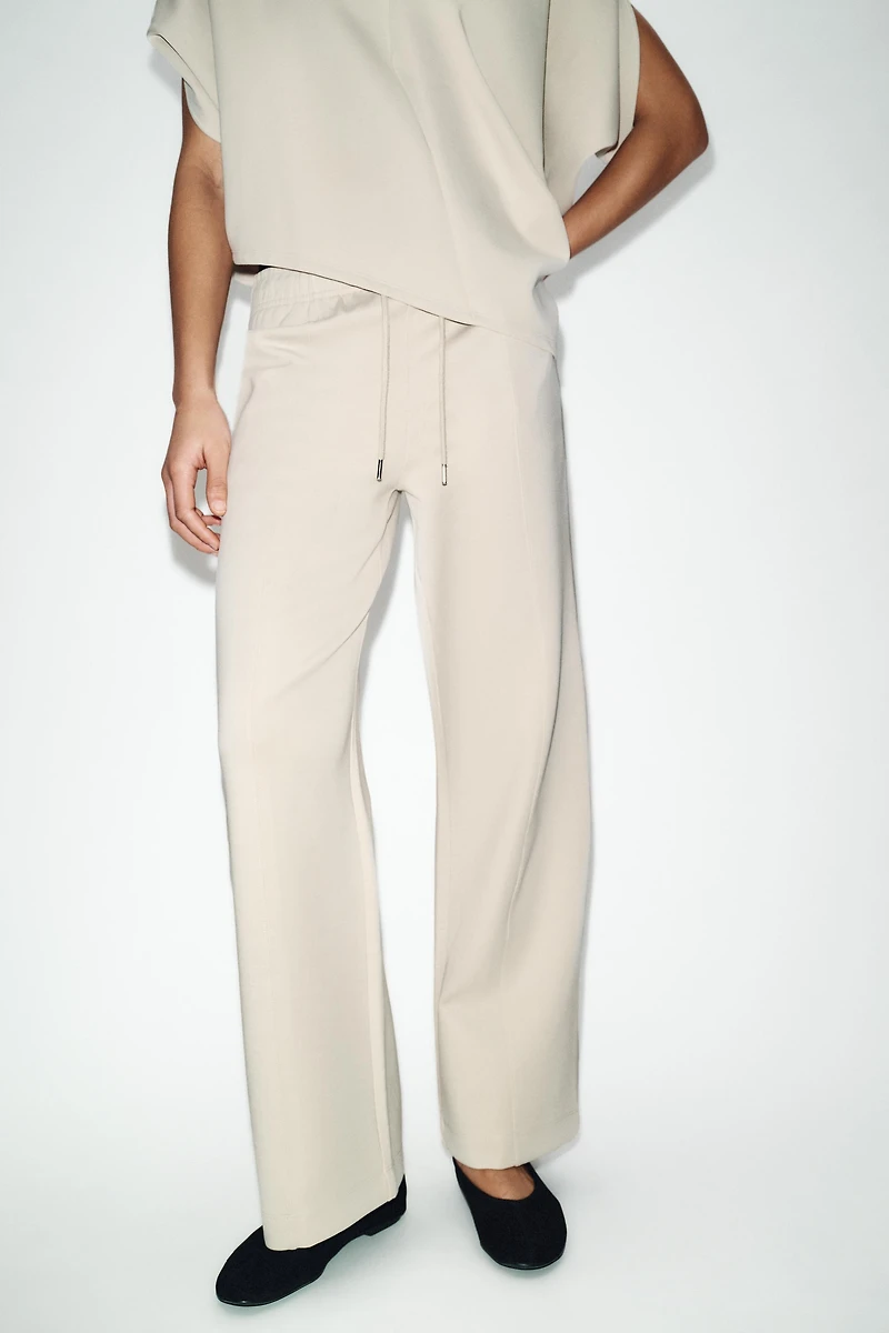 INTERLOCK STRAIGHT LEG PANTS