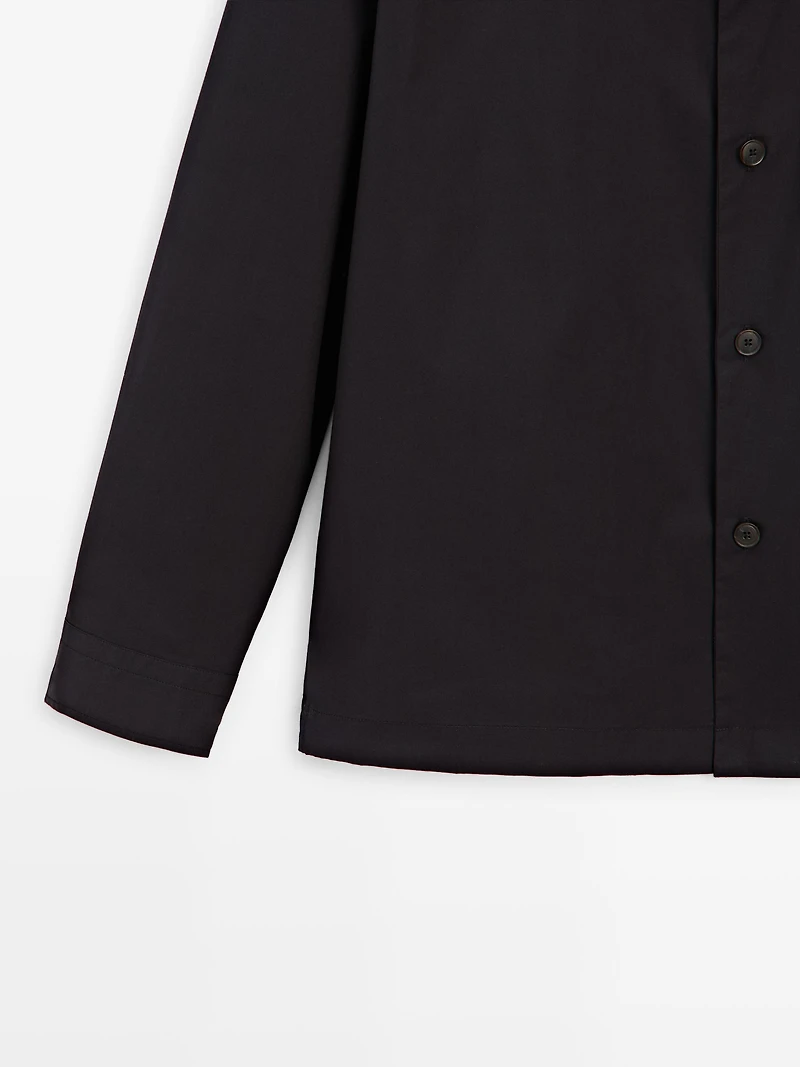100% cotton overshirt
