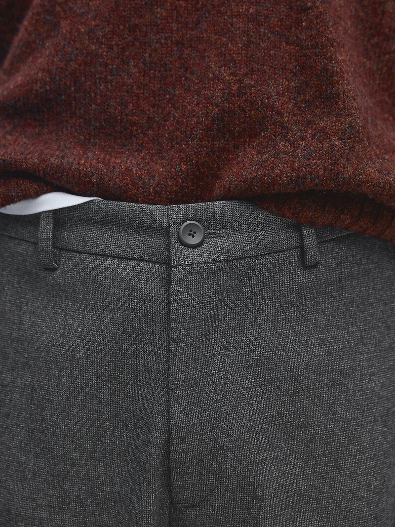 Jogger fit trousers with textured detail