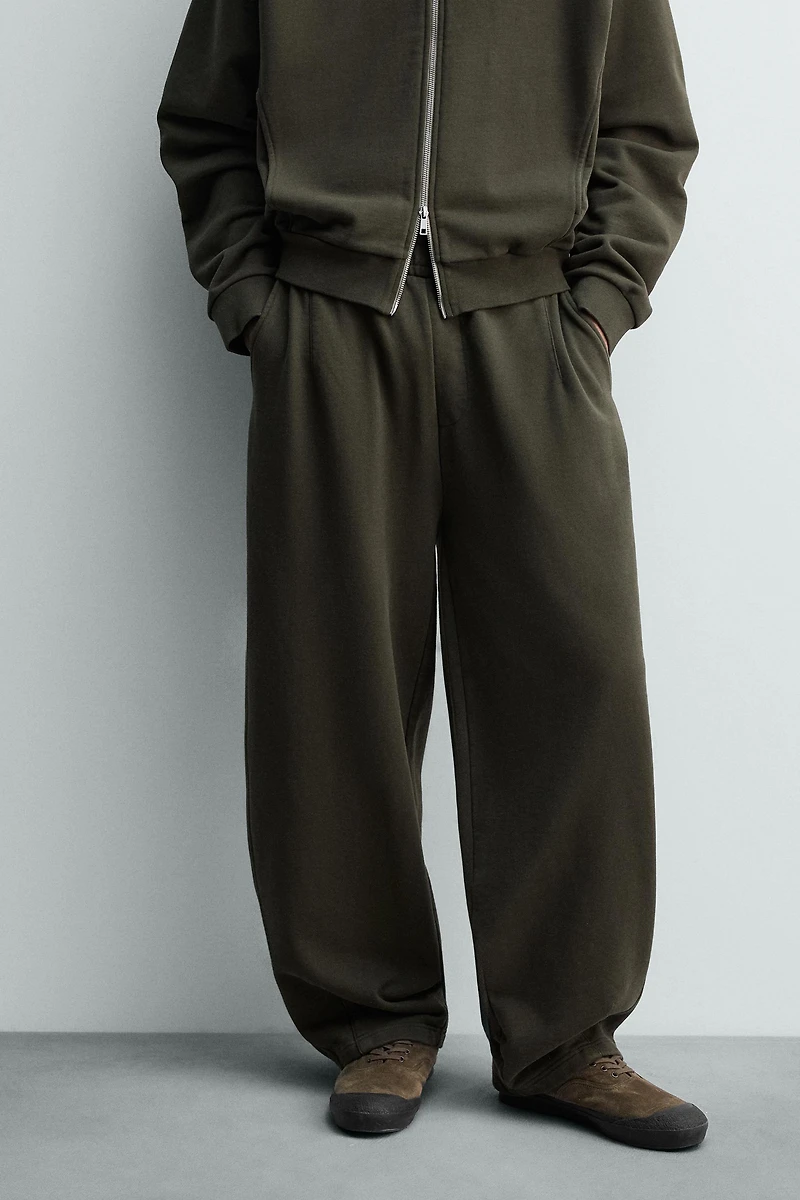 WASHED BALLOON FIT JOGGING PANTS
