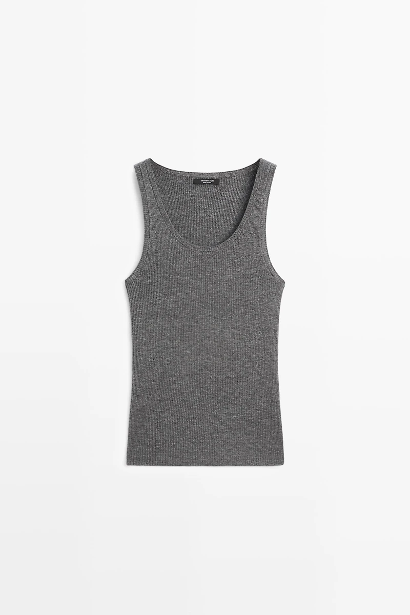 Ribbed knit top