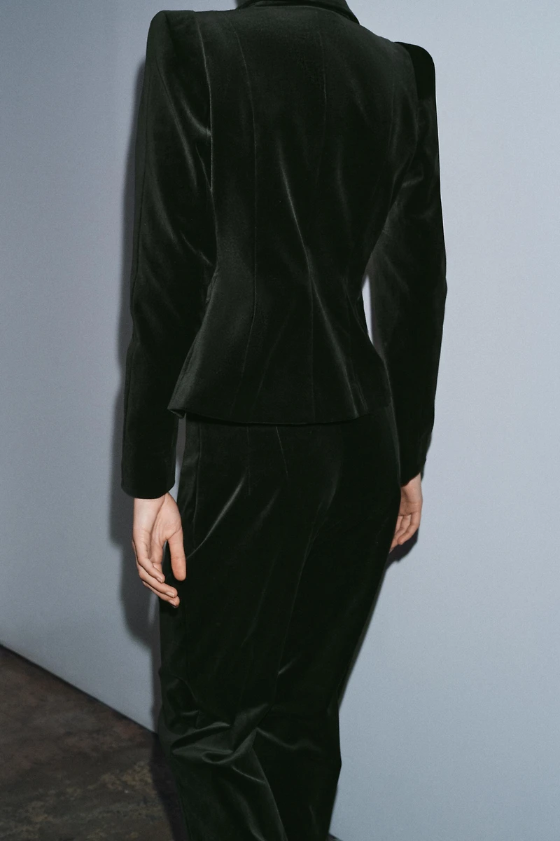 FLARE VELVET PANTS ZW COLLECTION