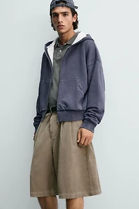 WIDE FIT CORDUROY SHORTS