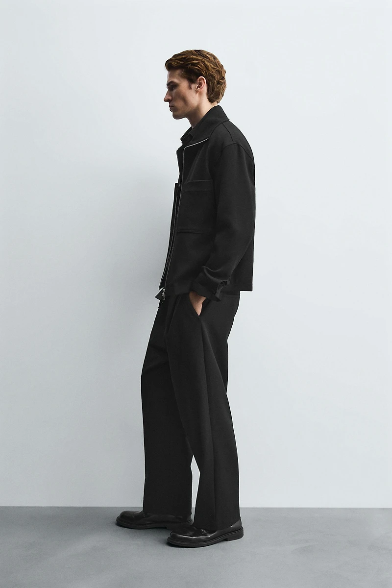 BOXY FIT ZIP-UP OVERSHIRT