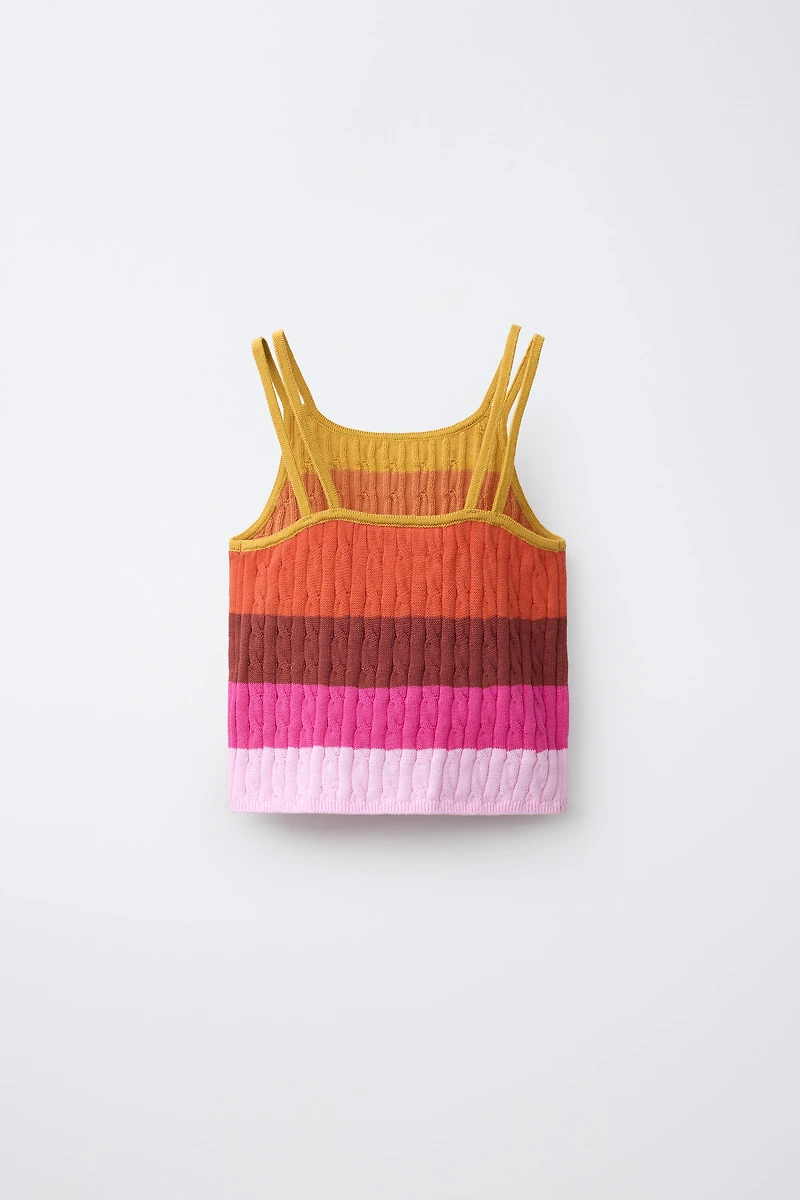 CABLE KNIT TOP