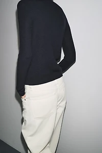 GILET 100 % LAINE CÔTELÉ