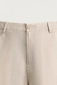 BERMUDA REGULAR FIT 100 % LIN