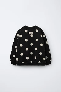 POLKA DOT SWEATSHIRT