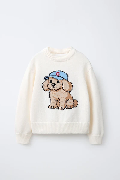DOG KNIT JUMPER