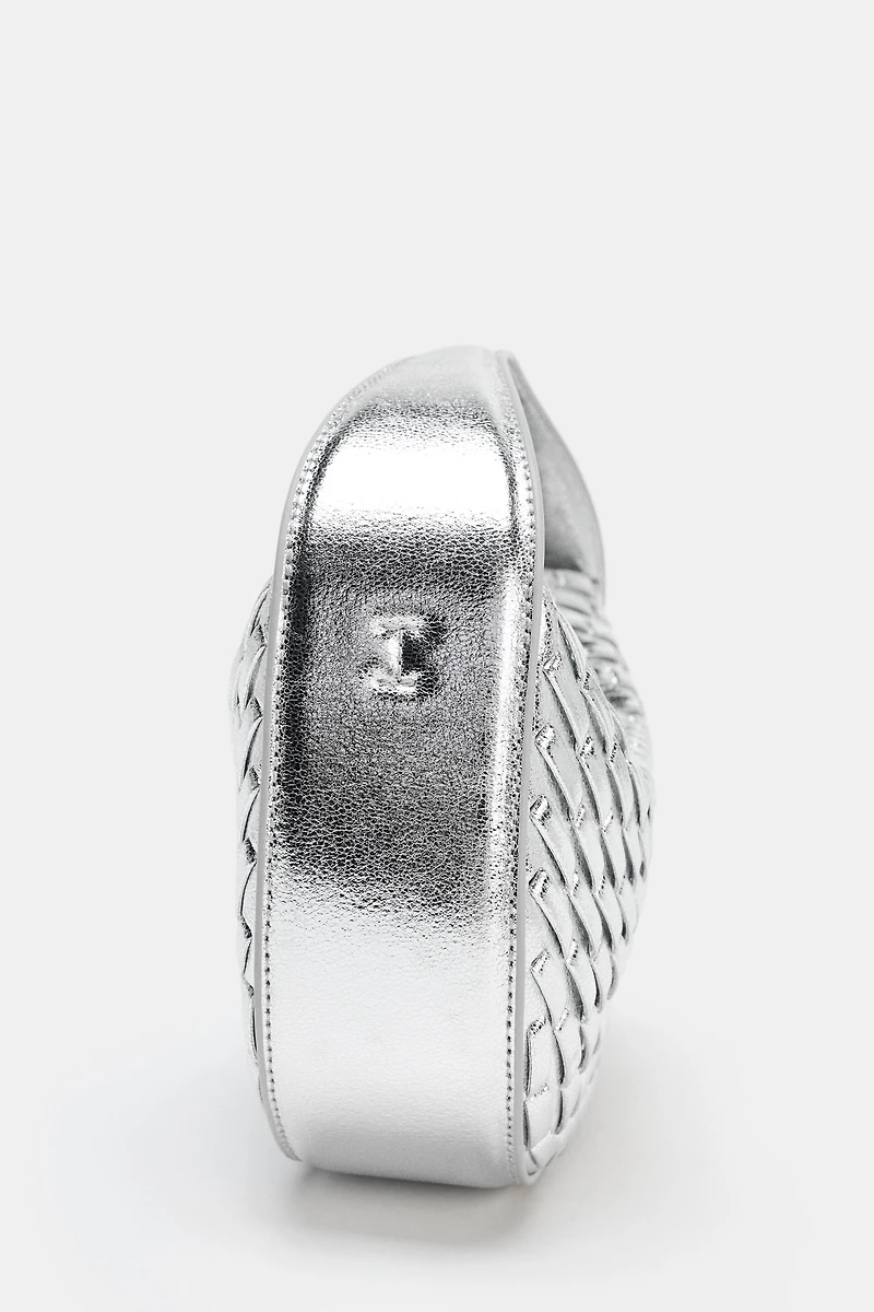 WOVEN EFFECT HANDBAG