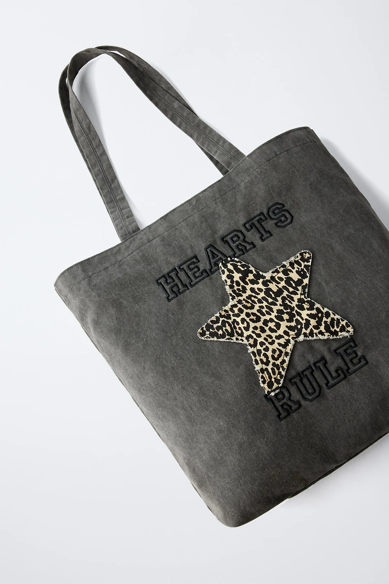 DENIM STAR SHOPPER