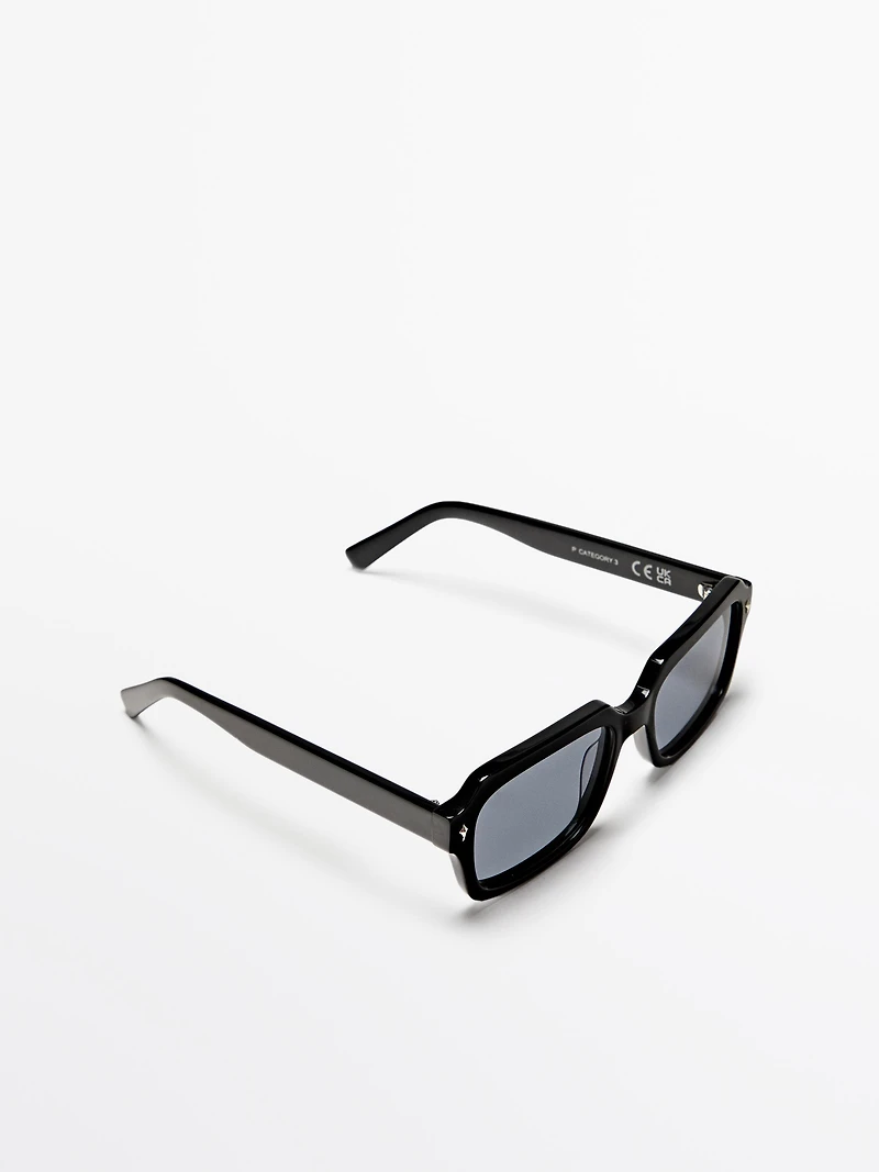 Rectangular sunglasses