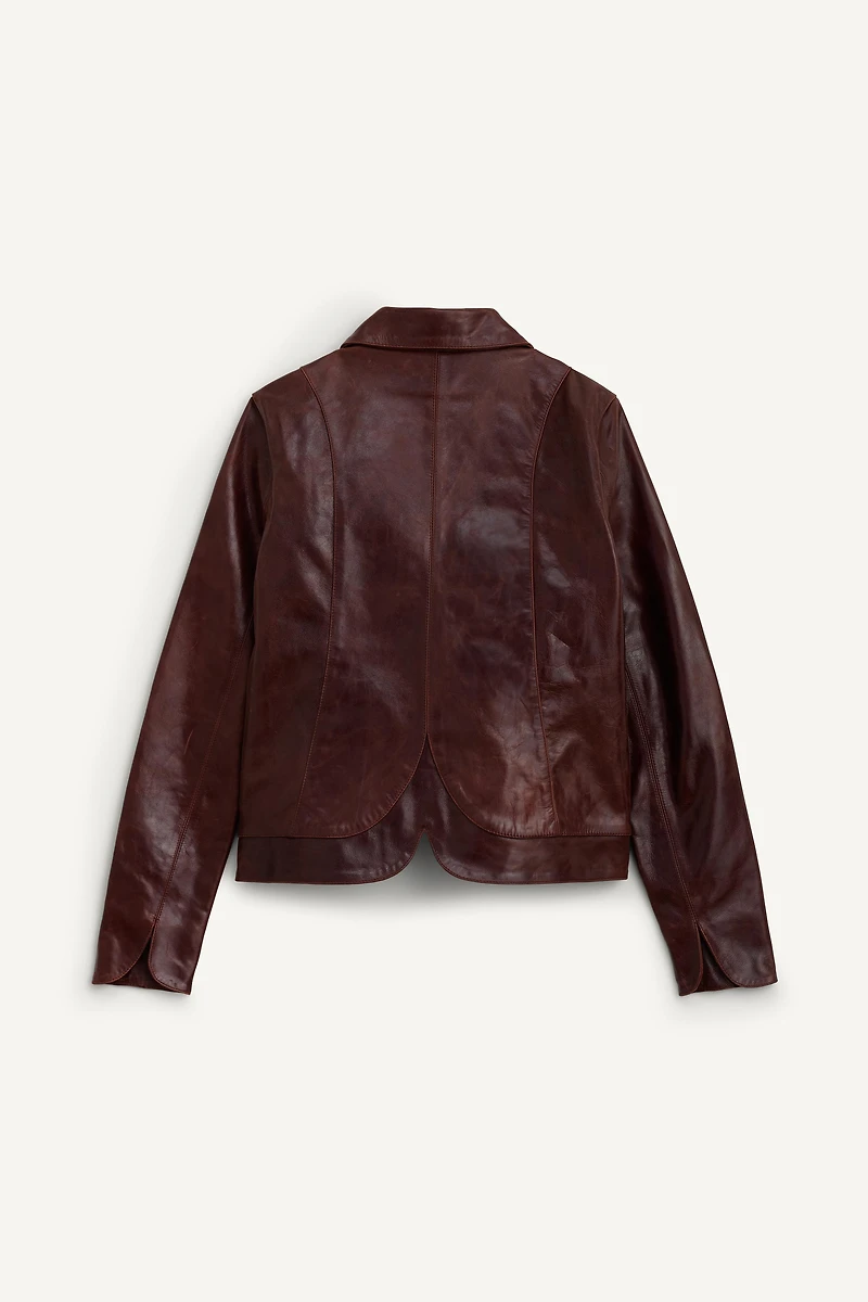 BLAZER COURTE 100% CUIR LIMITED EDITION