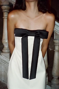 STRAPLESS BOW DRESS