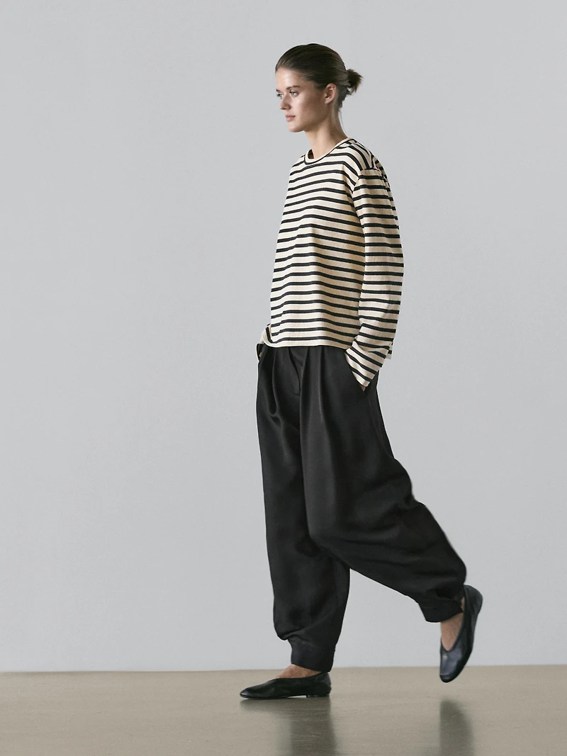 Sarouel trousers flowing fabric