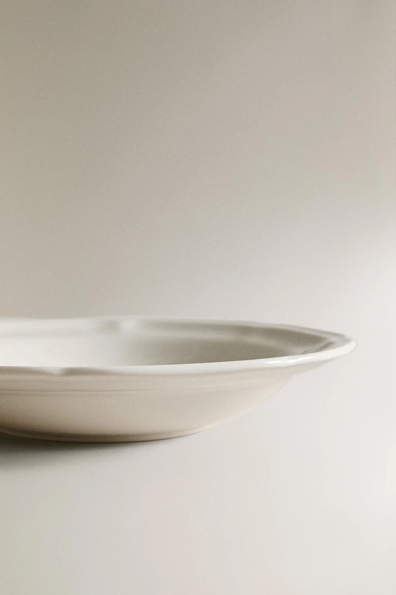 ASSIETTE CREUSE PORCELAINE