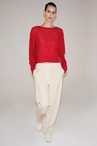 RUSTIC OPENWORK JUMPER
