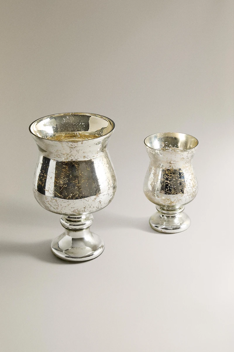 CHRISTMAS GLASS TEALIGHT HOLDER