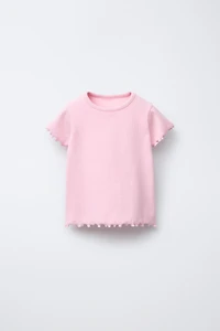 TWO-PACK OF RIBBED FLORAL T-SHIRTS