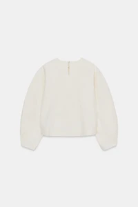 VOLUME SLEEVE CROP TOP