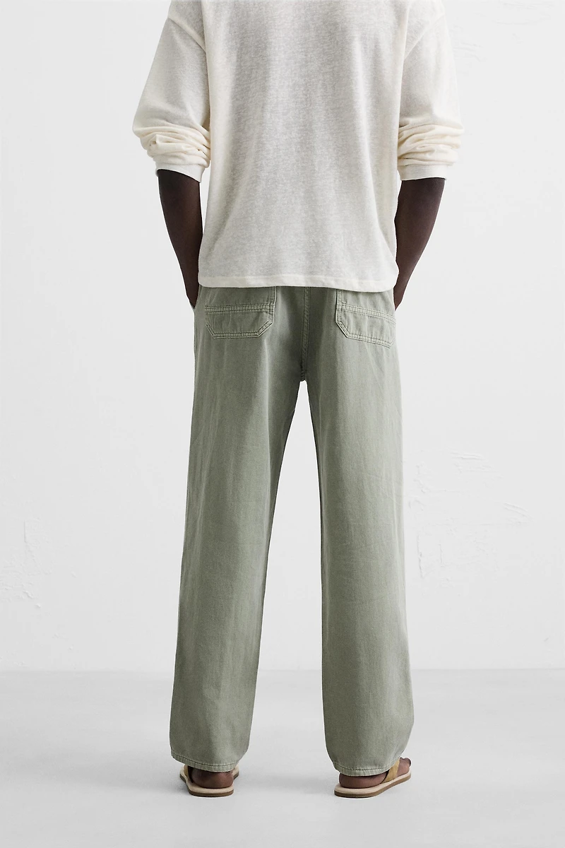 COTTON - LINEN PANTS