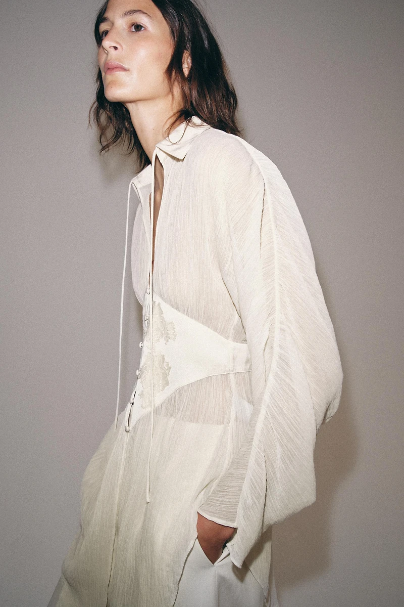ZW COLLECTION GEORGETTE LACE BLOUSE