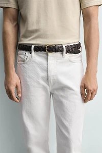 BRAIDED LEATHER BELT