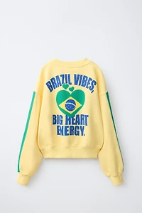 BRAZIL PRINT SWEATSHIRT