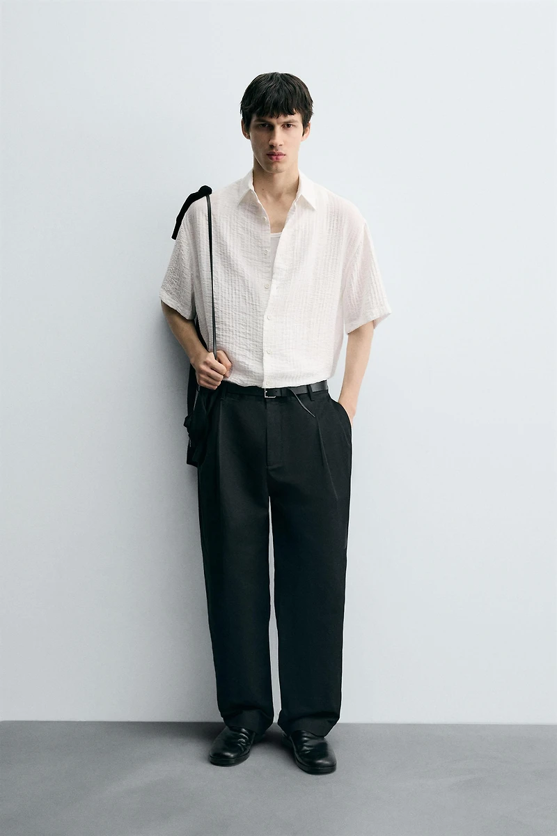 CHEMISE FLUIDE STRUCTURÉE