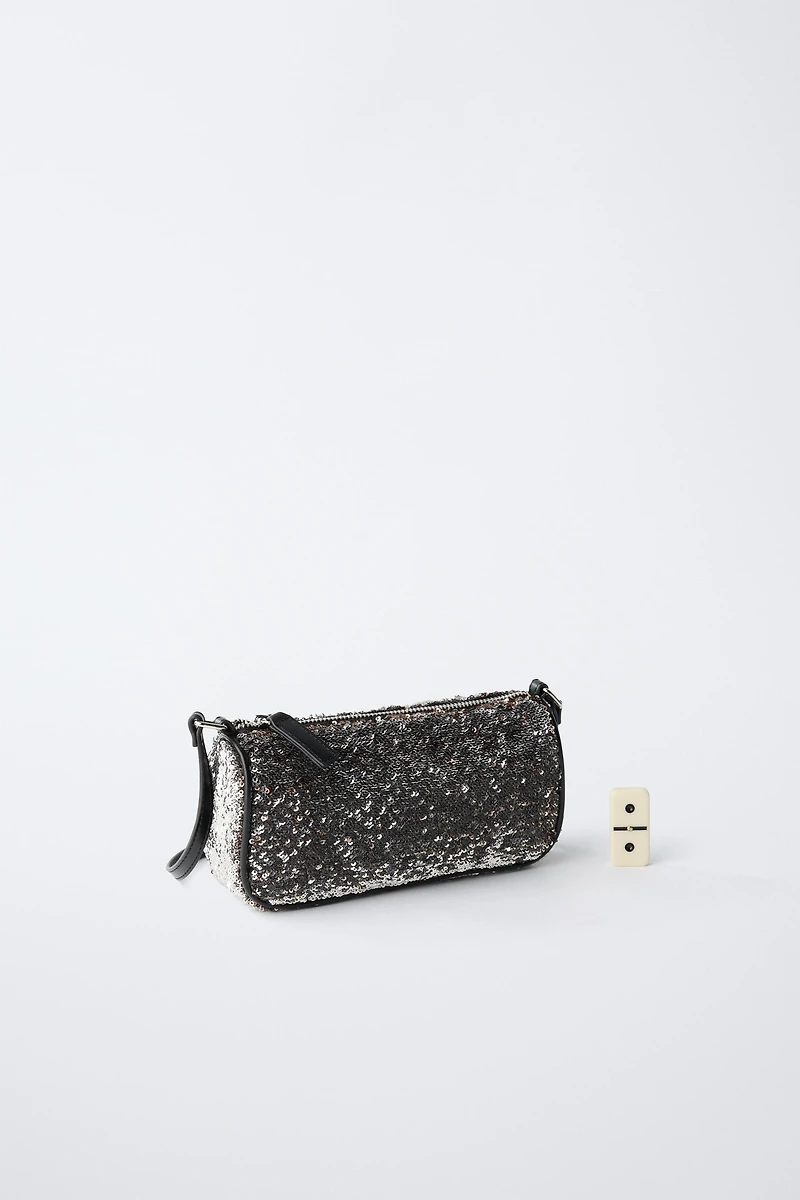 SEQUINED SHOULDER BAG