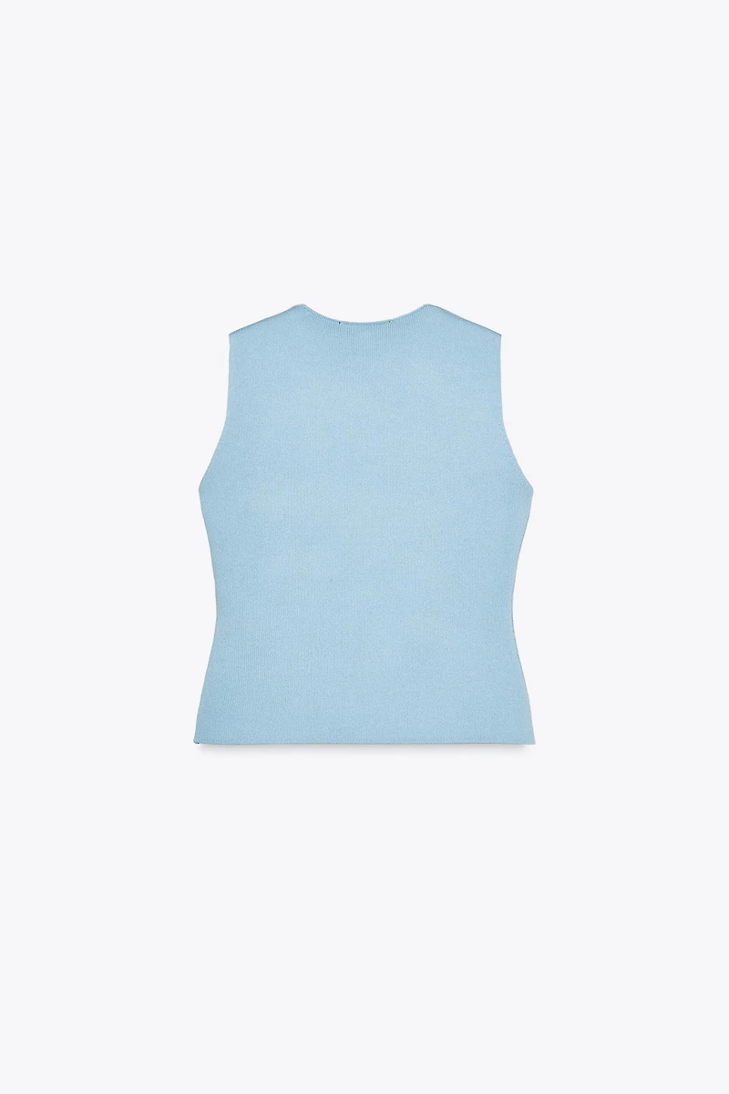 SMOOTH KNIT VEST TOP