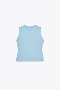 SMOOTH KNIT VEST TOP