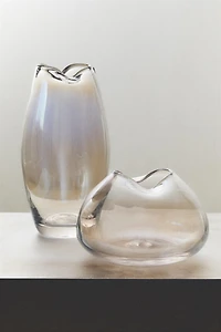 VASE WITH A HIGH IRREGULAR NECK
