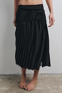 JUPE MI-LONGUE PLISSÉE BIMATIÈRE