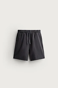 SHORT DE JOGGING DÉLAVÉ BASIQUE